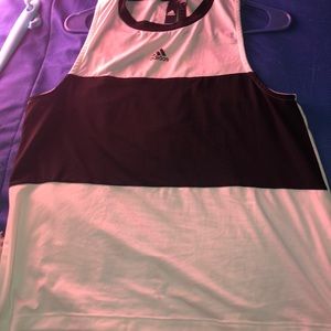 Black and white adidas shirt